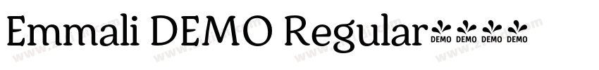 Emmali DEMO Regular字体转换